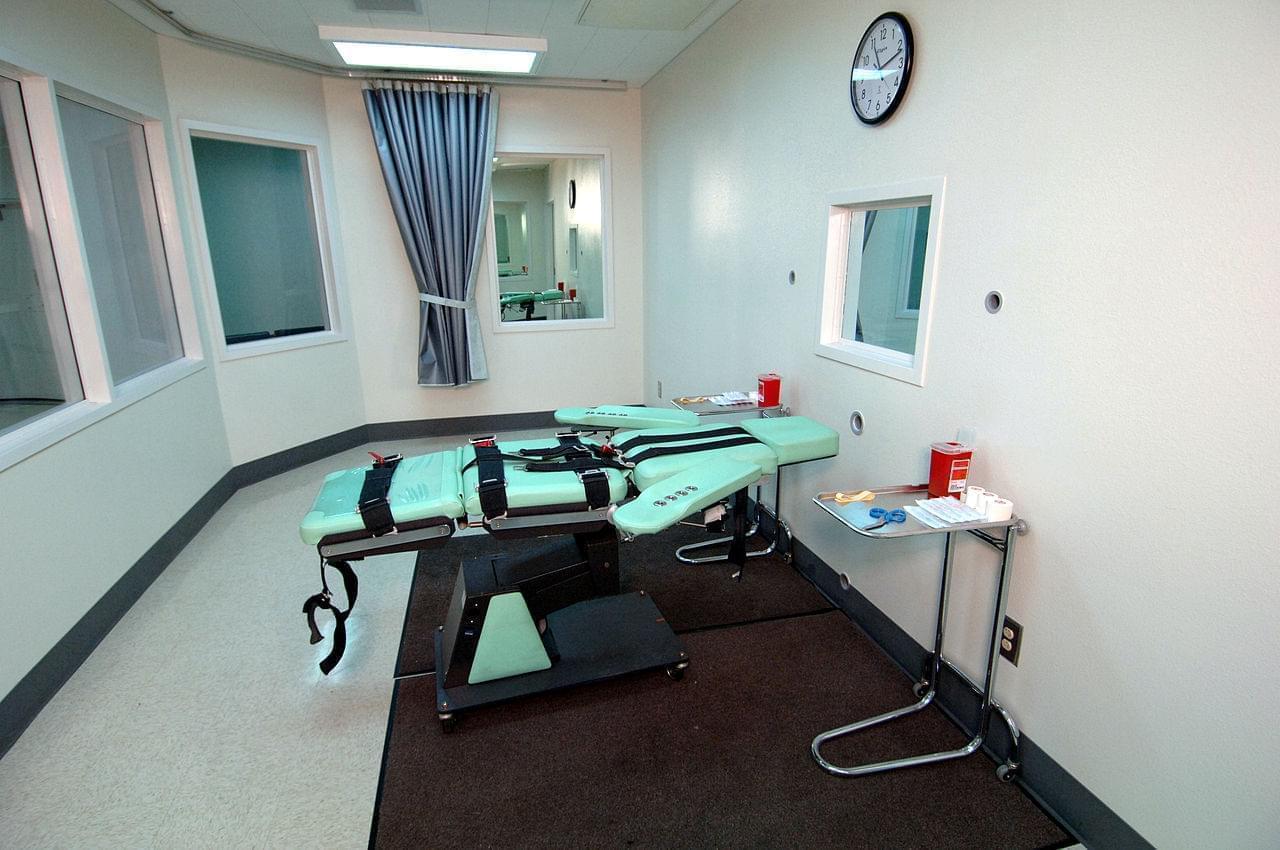 The lethal injection room at San Quentin State Prison, completed in 2010.