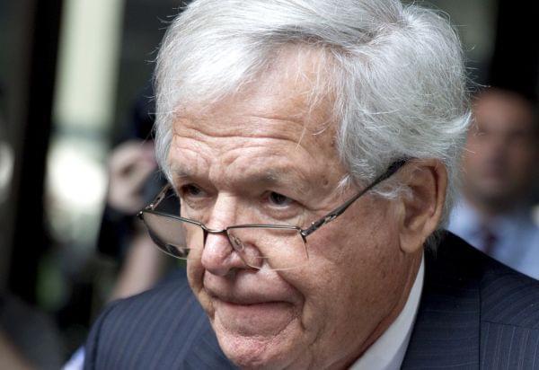 In this June 9, 2015 file photo, former House Speaker Dennis Hastert departs the federal courthouse in Chicago after his arraignment on charges of violating banking rules and lying to the FBI after he allegedly agreed in 2010 to pay $3.5 million to s