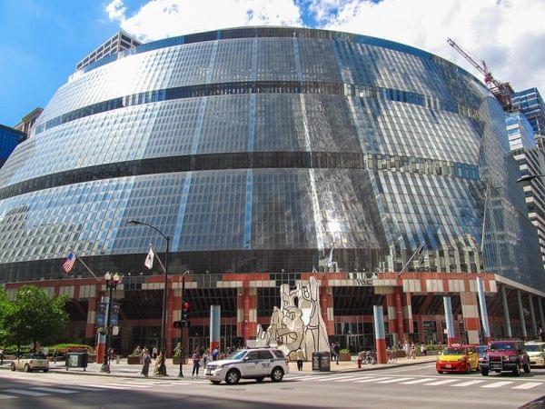 The James. R. Thompson Center in Chicago