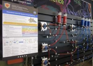 A display at the U of I's National Center for Supercomputing Applications, during the launch of P.O.E.T.S. Thursday.