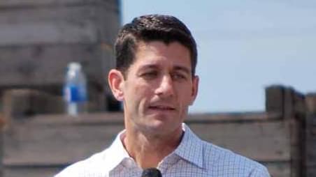 U.S. House Speaker Paul Ryan, campaigning for vice-president at a rally in 2012.