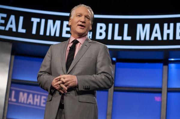Bill Maher on the set of his HBO show Real Time with Bill Maher