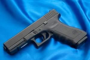 A Glock 17 semi-automatic pistol