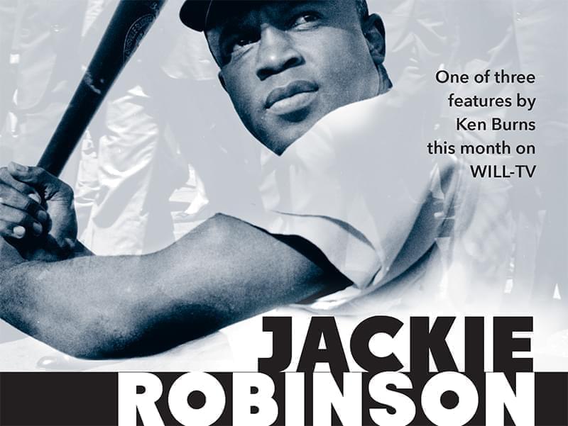 photo of Jackie Robinson at bat