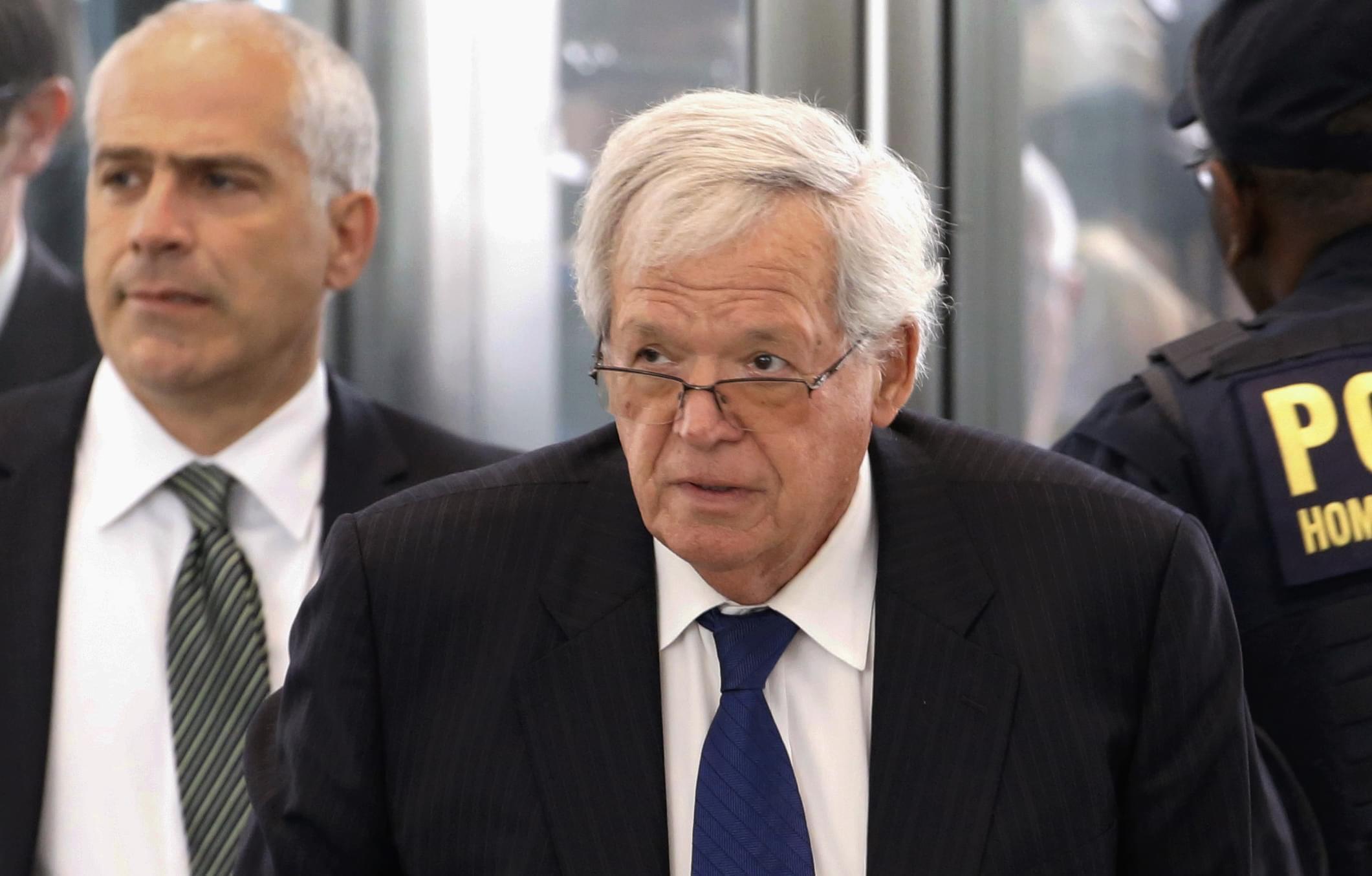 In this June 9, 2015 file photo, former U.S. House Speaker Dennis Hastert arrives at the federal courthouse in Chicago for his arraignment on federal charges in his hush-money case.