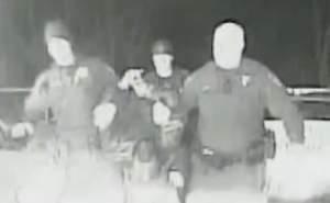A still from the Champaign Police dashcam video of the March 16, 2014 arrest of Benjamin Mann.