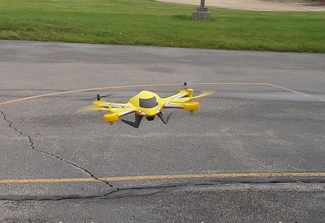 A Horizon Hobby Blade Zeyrock micro-drone. 