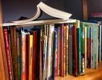 Bookshelf filled with children's books
