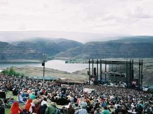 The Gorge Amphitheatre during the Sasquatch! Music Festival in 2009