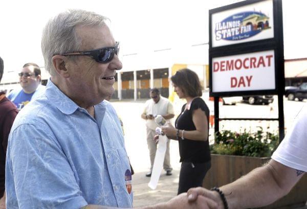 Illinois U.S. Sen. Dick Durbin participates in a political rally during Democrats Day at the Illinois State Fair Thursday, Aug. 18, 2016, in Springfield, Ill.