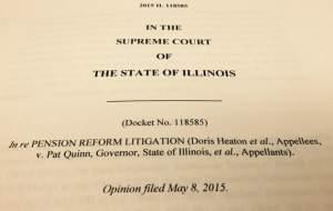 A previous pension law was ruled unconstitutional by the Illinois Supreme Court.