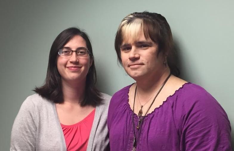 L-R: Transgender health services advocate Bethany Hillman and transgender resident Darcia Ostling.