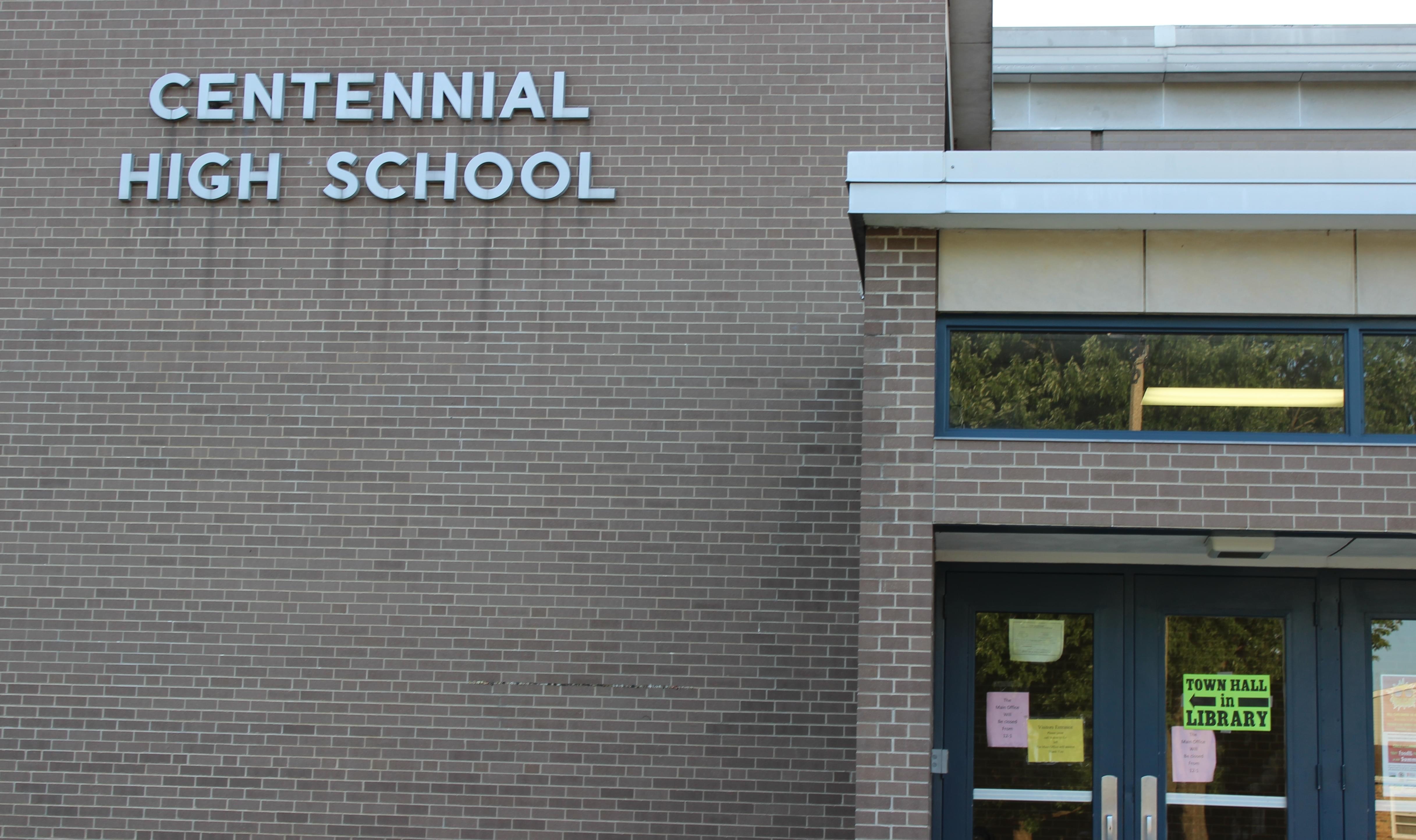 Champaign Centennial High School, where the District's teachers union approved a strike authorization vote Wednesday. 