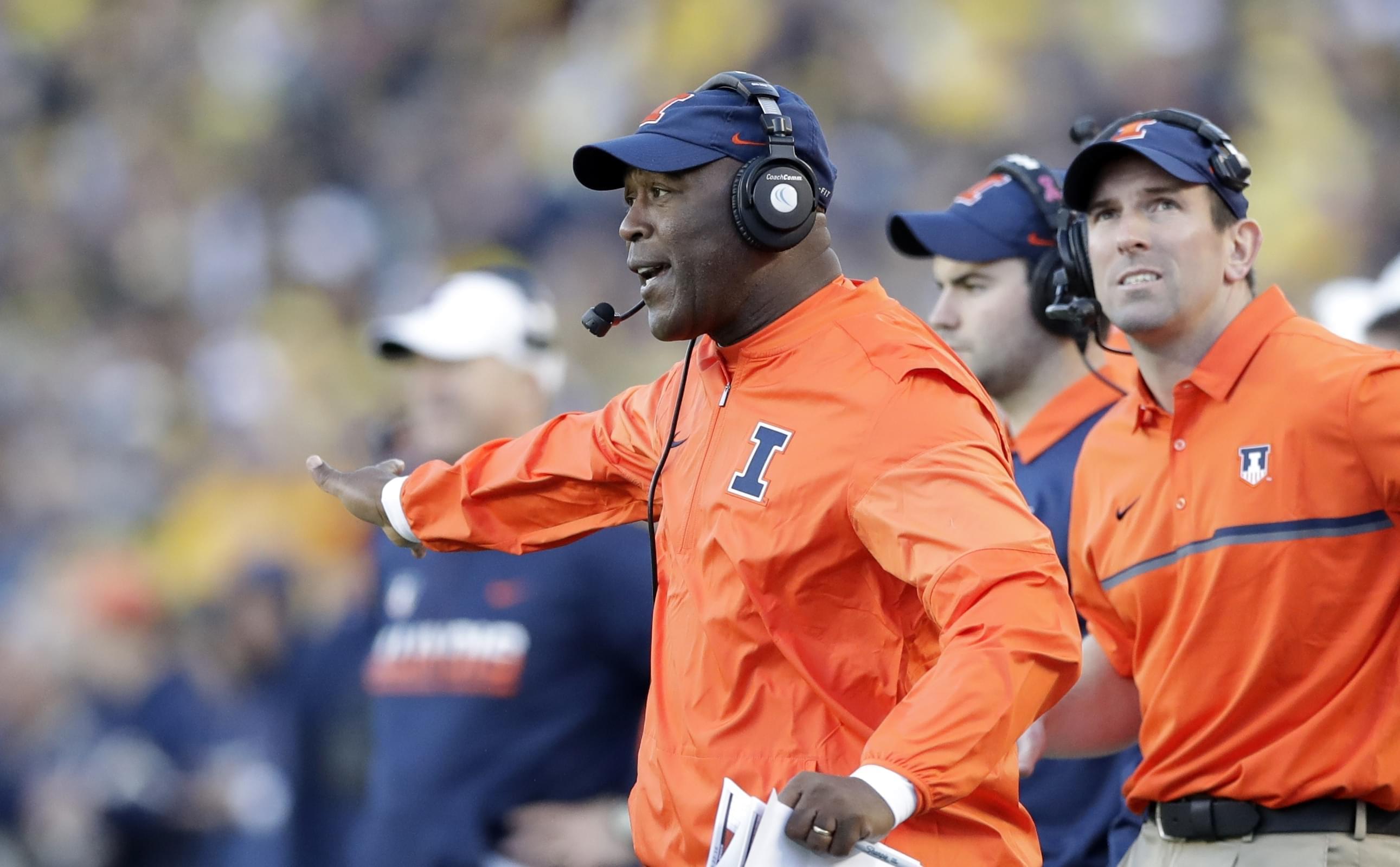 University of Illinois head football coach Lovie Smith