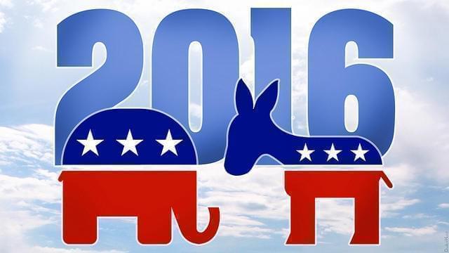 Republican and Democratic party logos