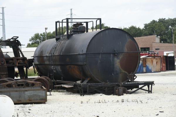 A rail tank car at the Illinois Fire Service Institute.
