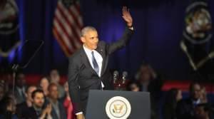 President Barack Obama delivered his farewell speech to the nation in Chicago, Illinois on Tuesday. 