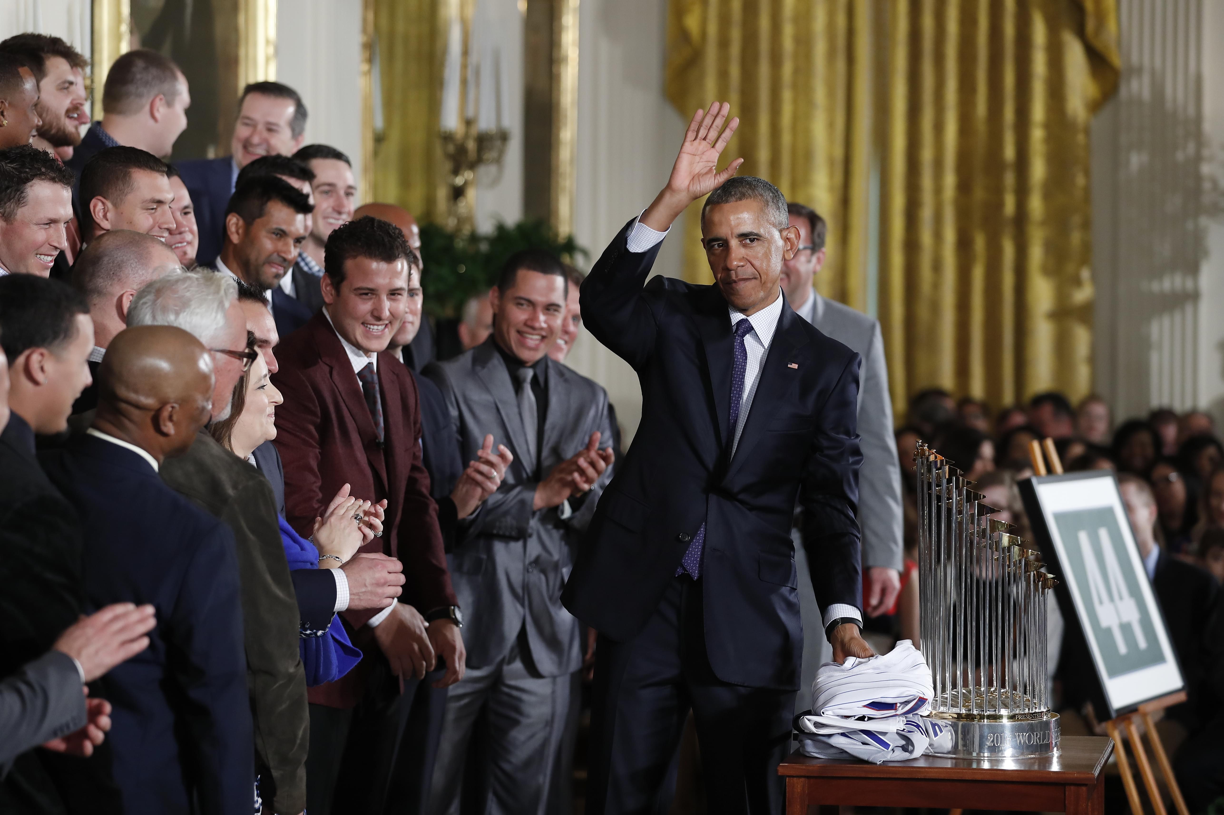 President Obama and Chicago Cubs