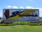 billboard in Metropolis, Illinois