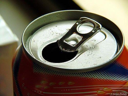 Stock image of soft drink can.