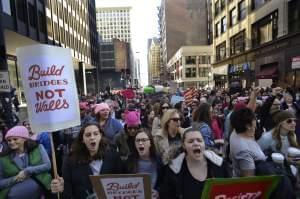 Women's march in Chicago