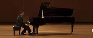 Pianist Ian Gindes, performing at Krannert Center for the Performing Arts.