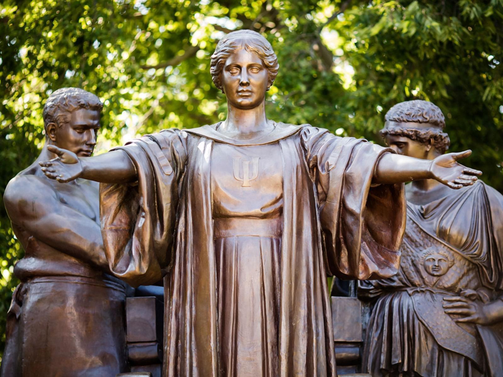 The Alma Mater statue on the University of Illinois campus 