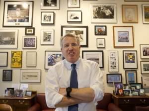 Chicago businessman Chris Kennedy, poses for a portrait in his office Wednesday, Feb. 8, 2017, in Chicago. Kennedy, the son of the late Sen. Robert F. Kennedy Jr., says he will run for Illinois governor in 2018. 