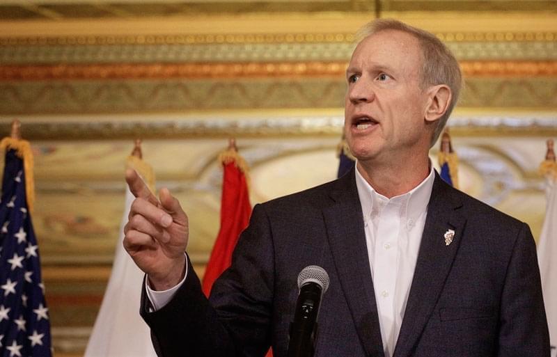 FILE - In this Sept. 26, 2016 file photo, Illinois Gov. Bruce Rauner speaks at the Illinois State Capitol, in Springfield, Ill. The governor gave his budget address Wednesday in Springfield.