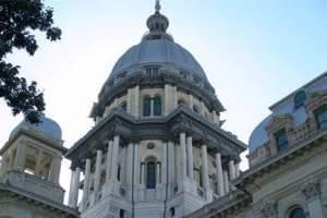 Dome of the Illinois Capitol Building in Springfield.