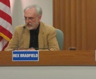 Republican Mayoral candidate Rex Bradfield, during a March 2013 debate at the Champaign City Building. 