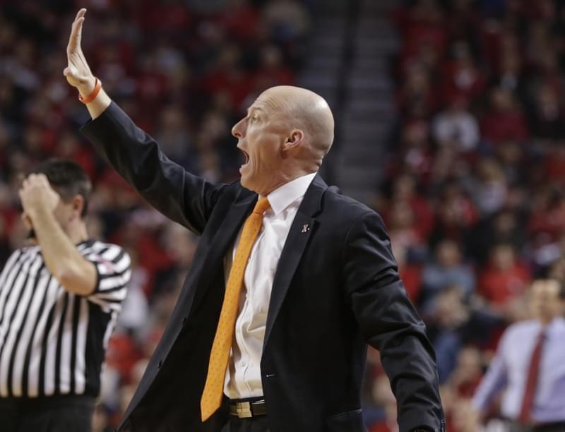 Illinois coach John Groce signals a play during the second half of an NCAA college basketball game against Nebraska in Lincoln, Neb., Sunday, Feb. 26, 2017.