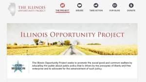 A screenshot of the Illinois Opportunity Project website.