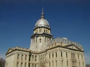 The state capitol in Springfield.