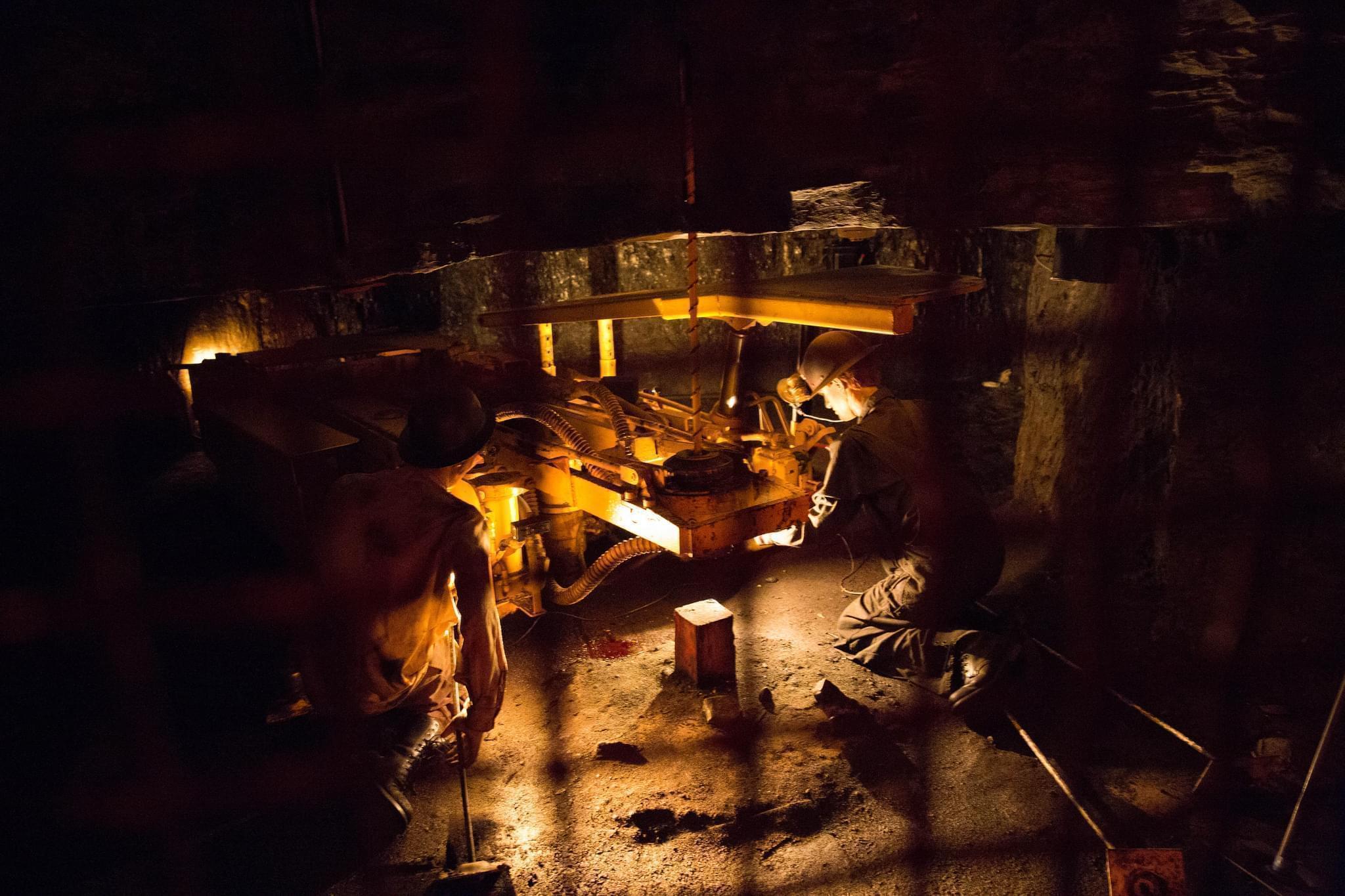 A coal mine exhibit in Evanston.