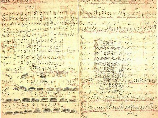 Fair copy in Bach's own hand of the revised version of the St Matthew Passion BWV 244 that is generally dated to the year 1743–46