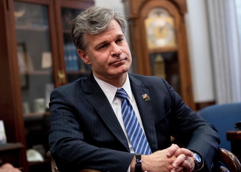 FBI Director nominee Christopher Wray meets with Sen. Chuck Grassley, R-Iowa, in his office on Capitol Hill in Washington on June 29, 2017. 