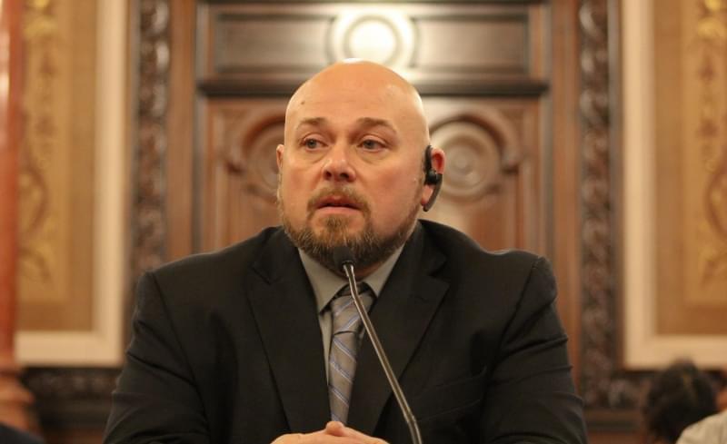 James Kluppelberg testified before state senators in May 2017.