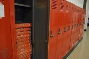 High school lockers.