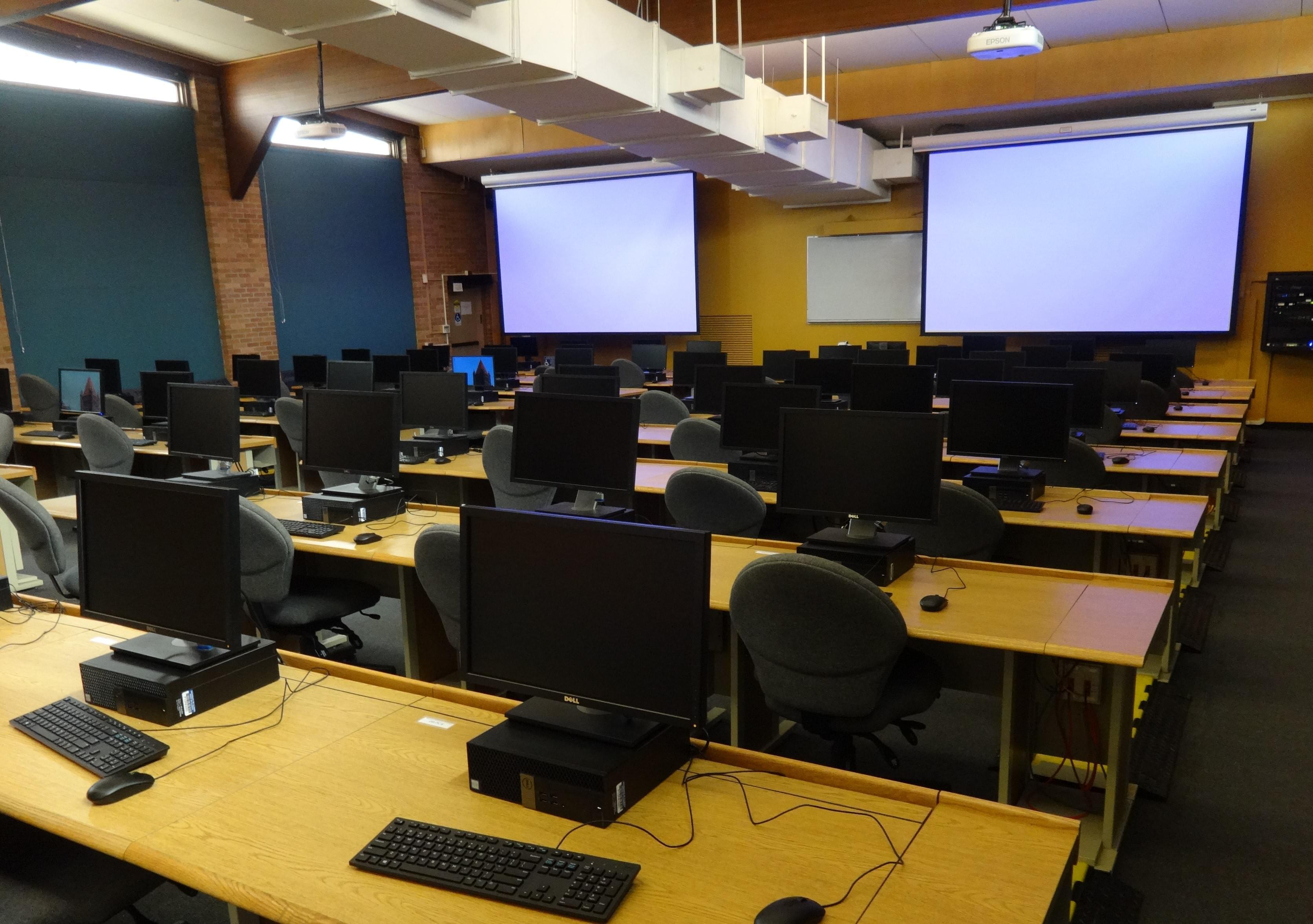 The Oregon Building Computer Lab on the U of I Urbana campus.