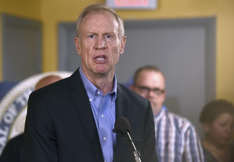 Illinois Gov. Bruce Rauner speaks during a news conference, Wednesday, July 5, 2017, in Chicago.