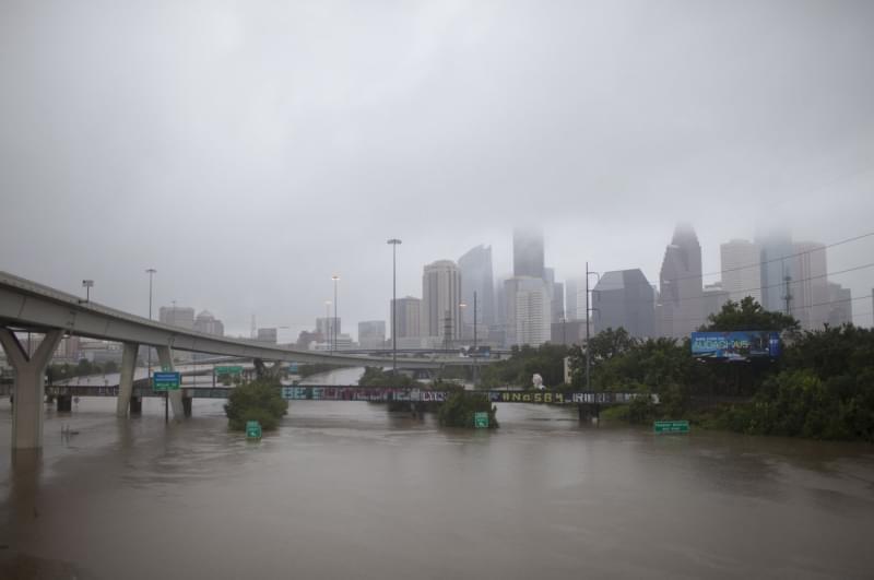 The National Weather Service said Sunday afternoon it expected up to 50 inches of rain in some areas of Houston. 