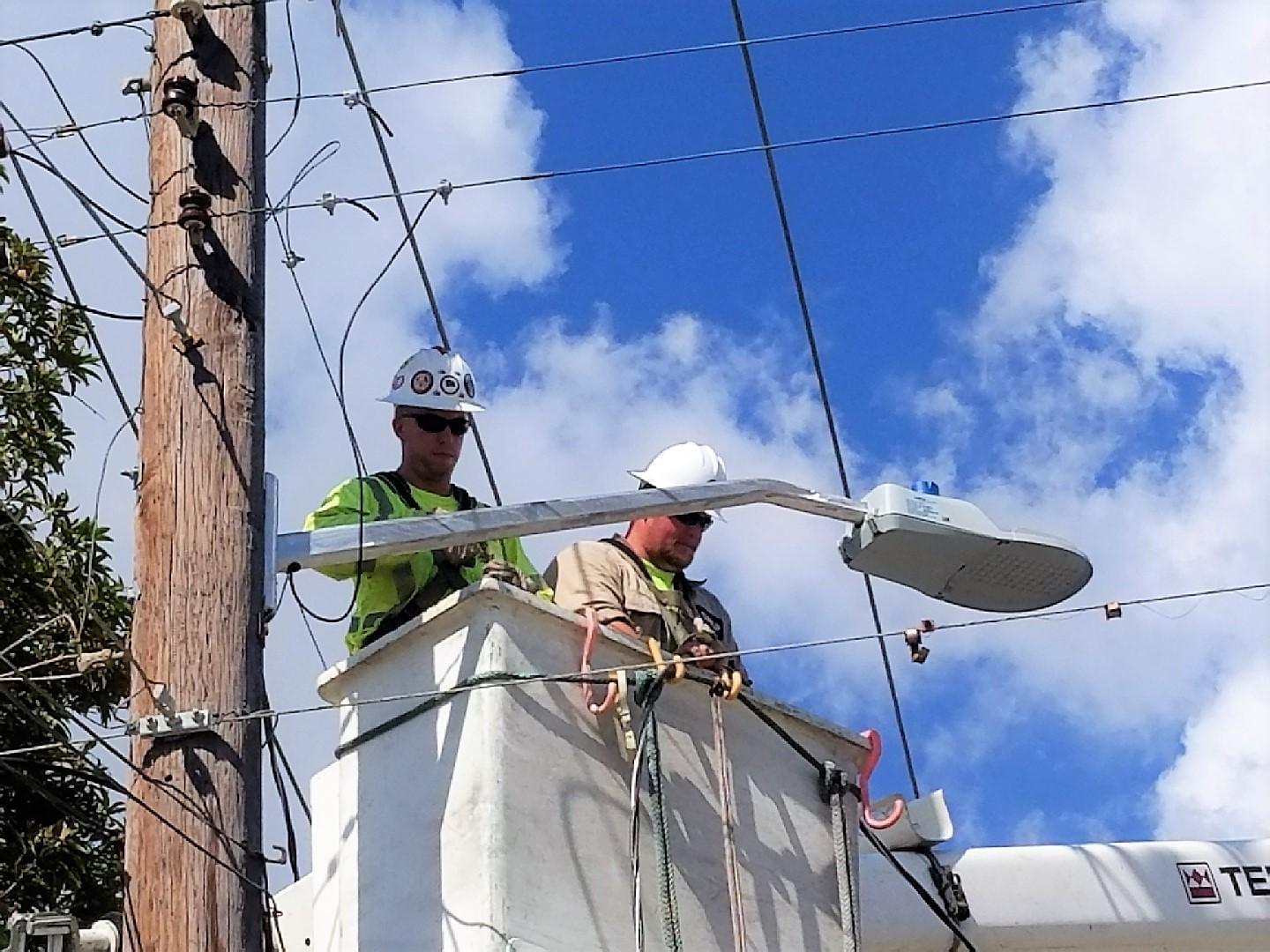 City Water, Light and Power crews traveled to Lake Worth, Florida, to help restore power after Hurricane Irma.