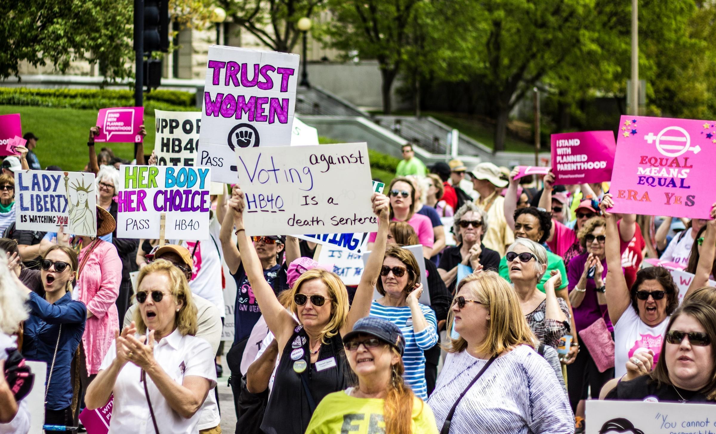 The Illinois Women March on Springfield was held on April 25, 2017 at the state Capitol. 