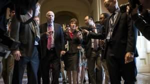 Sens. John McCain, R-Ariz., and Susan Collins, R-Maine (seen in 2013), along with Sen. Rand Paul, R-Ky., have announced firm opposition to the latest GOP health care bill. 