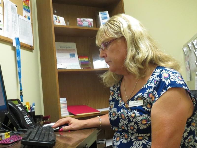 Dana Garber helps patients with transition-related medical care at the Peoria, Ill. Planned Parenthood.