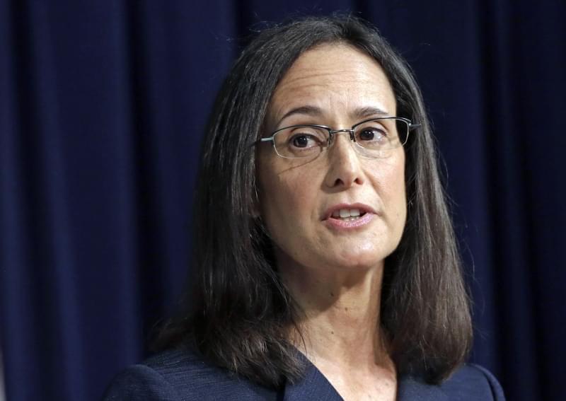 In this Aug. 21, 2014, file photo, Illinois Attorney Gen. Lisa Madigan speaks during a news conference in Chicago. 