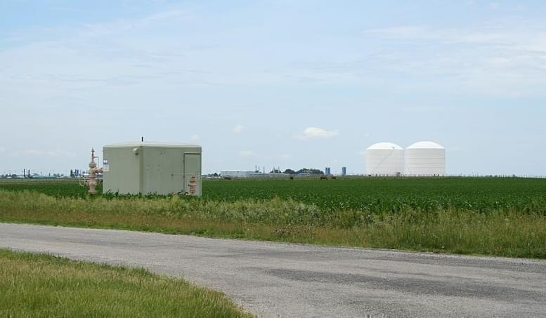 Manlove natural gas storage field.