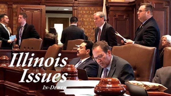 During the veto session debate, Senate President John Cullerton (back) advocates for HB 137 — a proposal to extend the statute of limitation on complaints made to the Inspector General in light of a backlog of complaints.