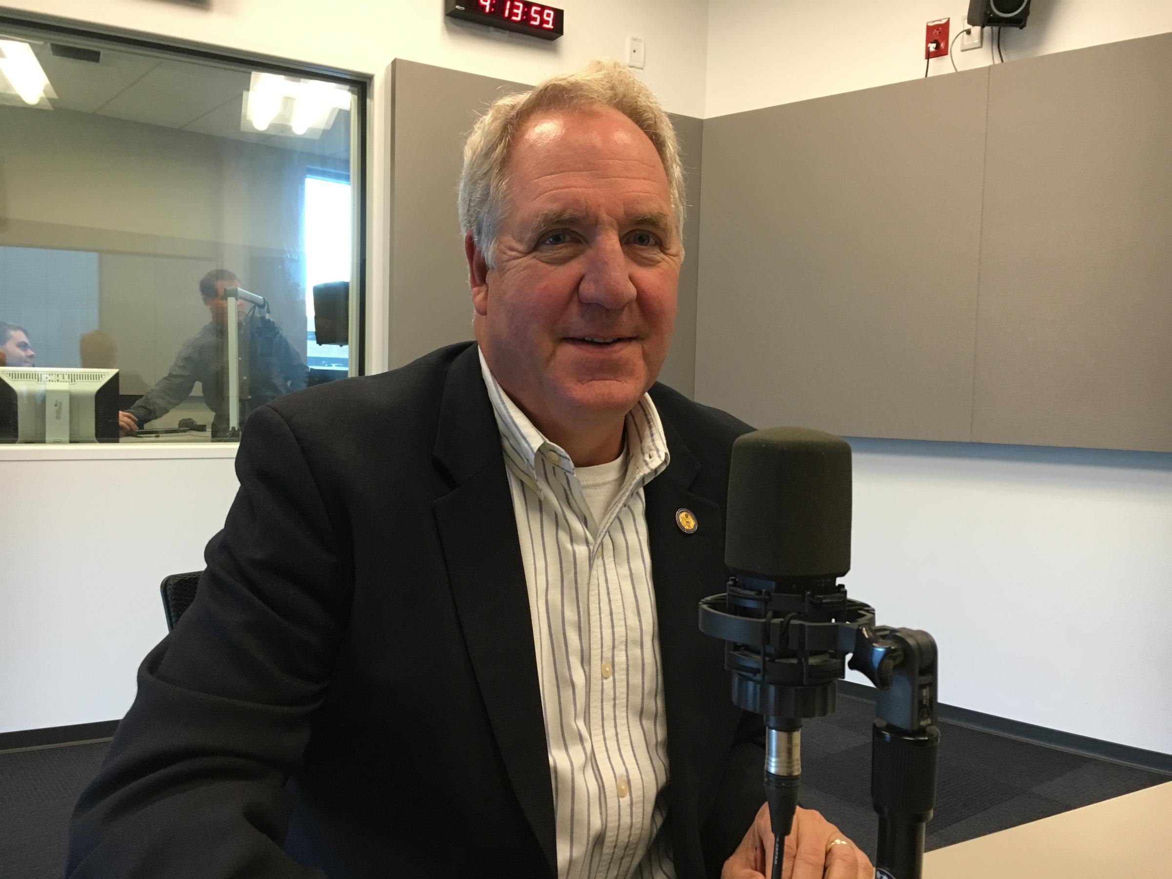 John Shimkus at the studios of St. Louis Public Radio.